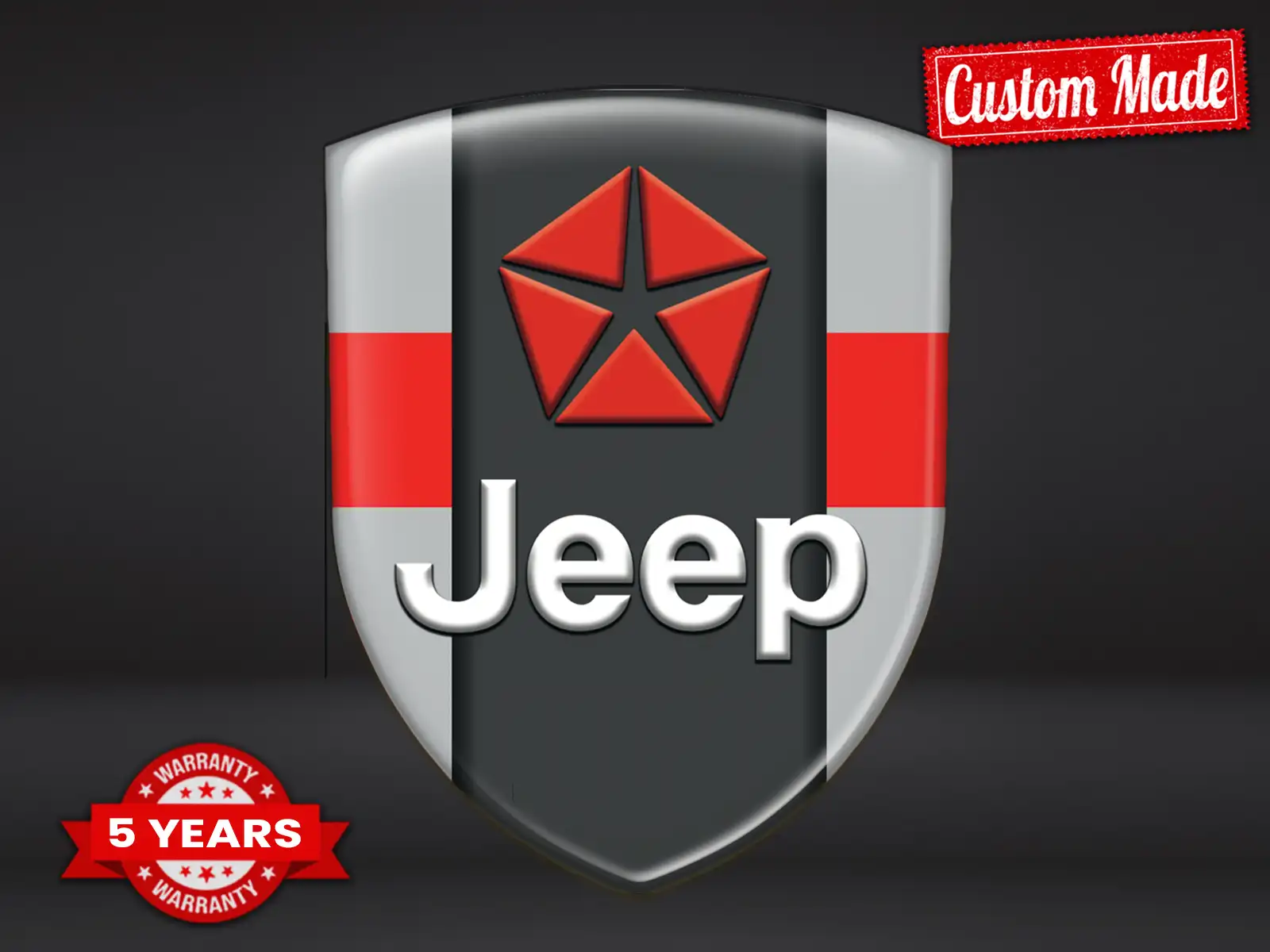 Jeep Emblemi Auto su Misura Pro Max Durevoli Chic Design